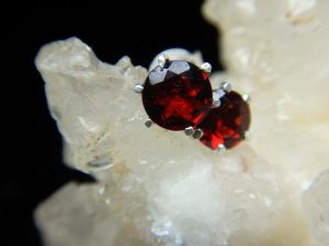 Garnet earrings A
