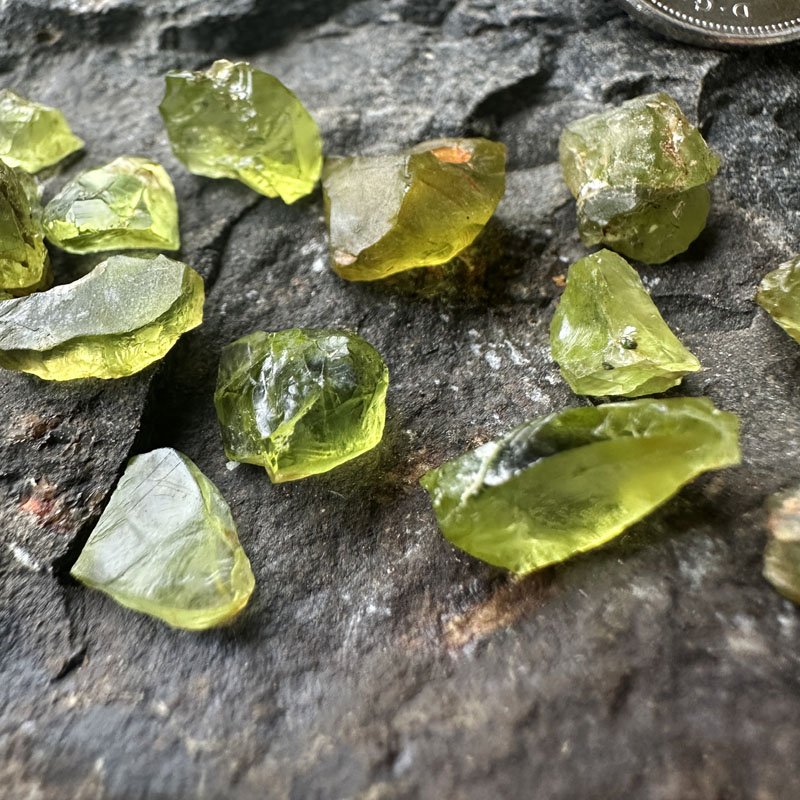 Peridot Rough Gemstones