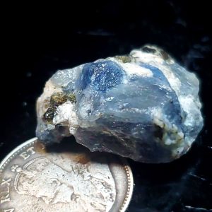 Blue Jay sapphire from August video specimen D