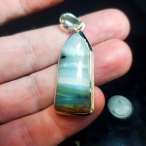 Ocean Picture stone pendant A