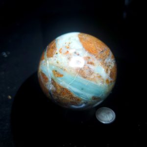 Ocean picture stone sphere E