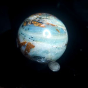 Ocean picture stone sphere G