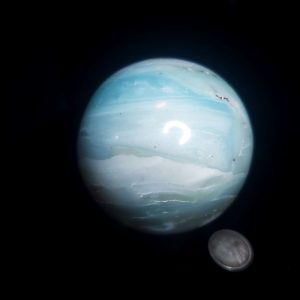 Ocean picture stone sphere H