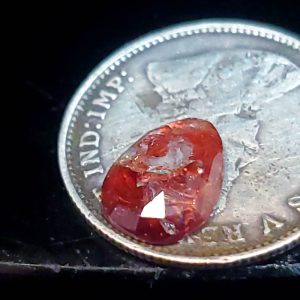Rose cut garnet .7ct