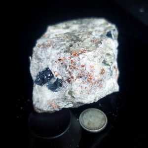 Tourmaline in host 3" across