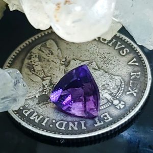 Amethyst facetted (trillion) .3ct