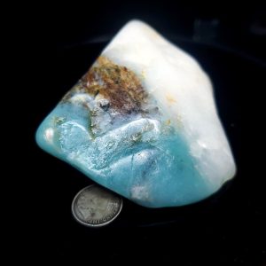 Partially tumbled ocean picture stone 2" across