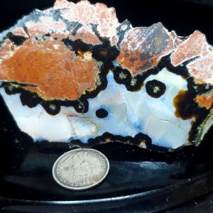 Oreo agate 3" long