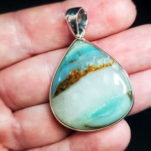 Ocean Picture stone pendant A
