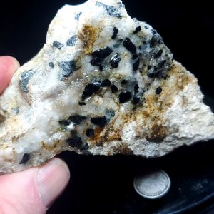 Tourmaline in host 4" long