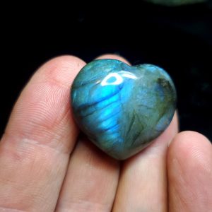 Labradorite Heart Palm stone D
