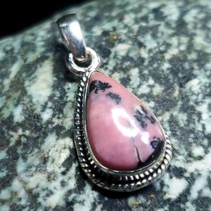 Rhodonite pendant D