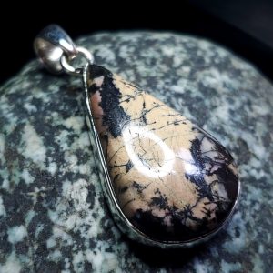 Rhodonite pendant A