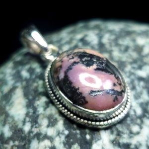 Rhodonite pendant C