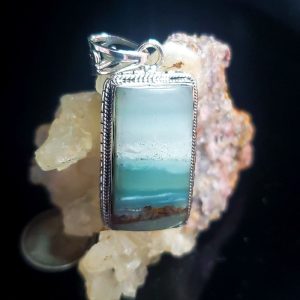 Dan's Pick - ocean picture stone pendant