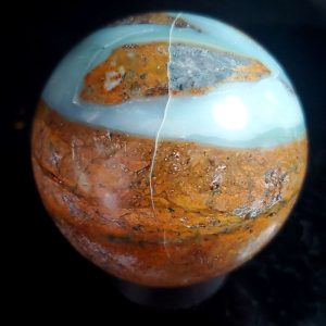 Ocean picture stone sphere D
