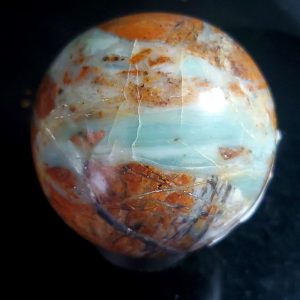 Ocean picture stone sphere E