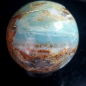 Ocean picture stone sphere G