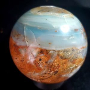 Ocean picture stone sphere J