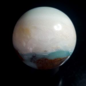 Ocean picture stone sphere small C