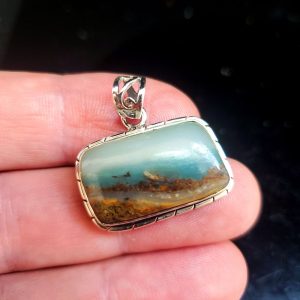 Ocean Picture stone pendant U
