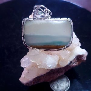 Ocean Picture stone pendant D