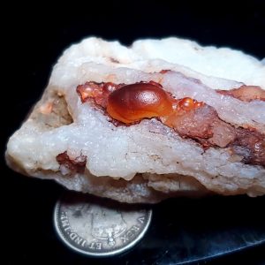 Agate from the fire agate site 1.5" long