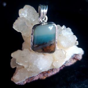 Dan's Pick - ocean picture stone pendant