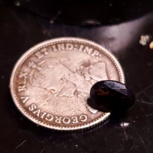 Facetted chocolate topaz .4ct