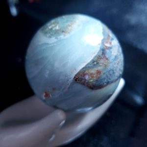 Ocean picture stone sphere D