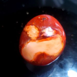 Carnelian Agate palm stone A
