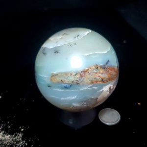 Ocean picture stone sphere A