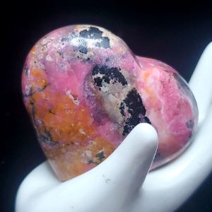 Rhodonite heart A