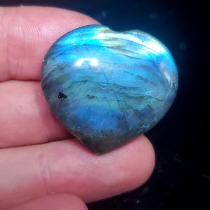 Labradorite Heart palm stone B