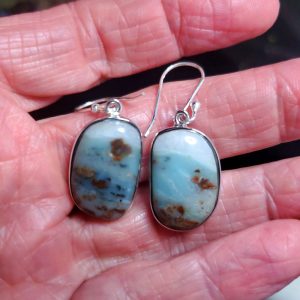 Ocean Picture stone earring set L