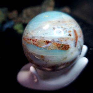 Ocean picture stone sphere G