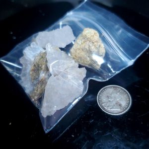 Quartz crystal plate grab bag