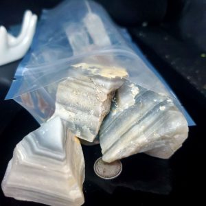 Banded Chalcedony 1lb tumbling bag