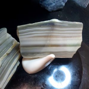 Banded Chalcedony Specimen O - slab