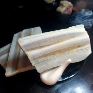 Banded Chalcedony Specimen T - slab