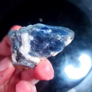 Blue Jay sapphire from August video specimen W