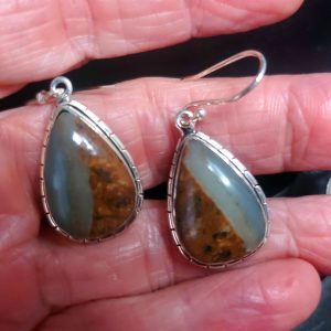Ocean Picture stone earring set M