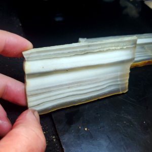 Banded Chalcedony Specimen S - slab