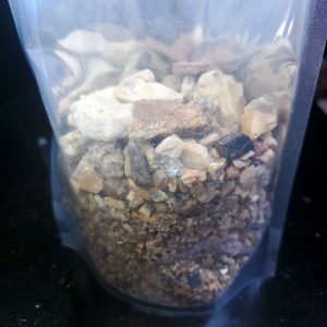 Pegmatite gem paydirt bag