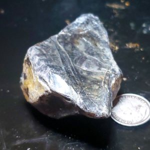 Piece of Black Dome Black Perlite (Volcanic Glass)
