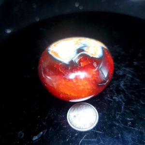 Carnelian Agate palm stone A