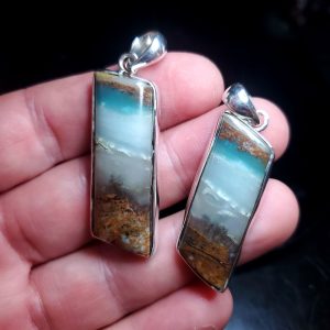 Dan's Pick - Ocean Picture stone pendant A