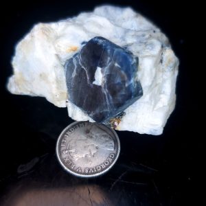 Blue Jay sapphire from August video specimen E
