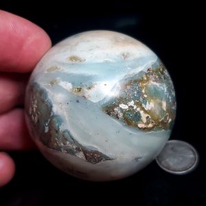 Ocean picture stone sphere D