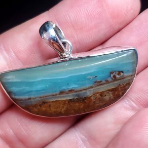Ocean Picture stone pendant U